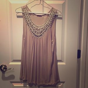 Beautiful Embellished sleeveless top with sequens